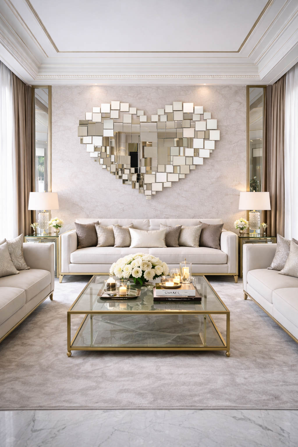 Crystal Heart Serenity Mirror thumbnail